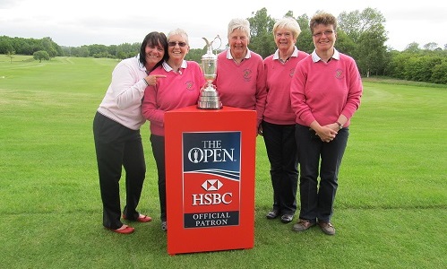 The claret jug at Woodham 2015